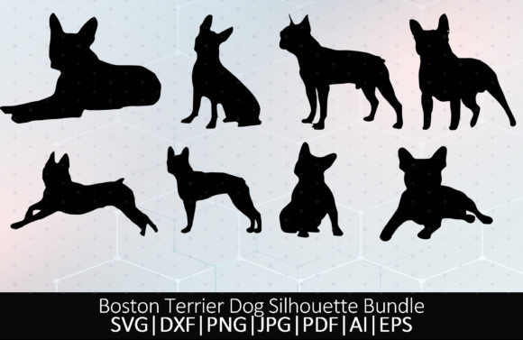 Boston Terrier Dog Silhouette