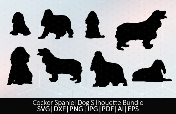 Cocker Spaniel Dog Silhouette Bundle: A Designer’s Test