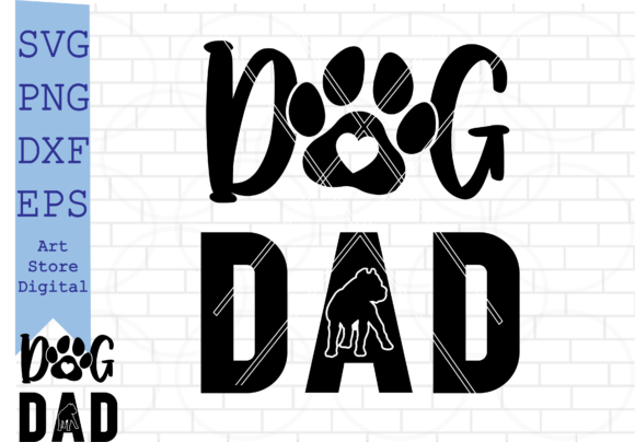Dog Dad Pitbull SVG, American Pitbull
