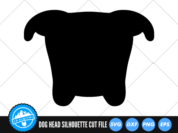 Dog Head Silhouette SVG Dog Head SVG