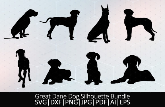 Great Dane Dog Silhouette