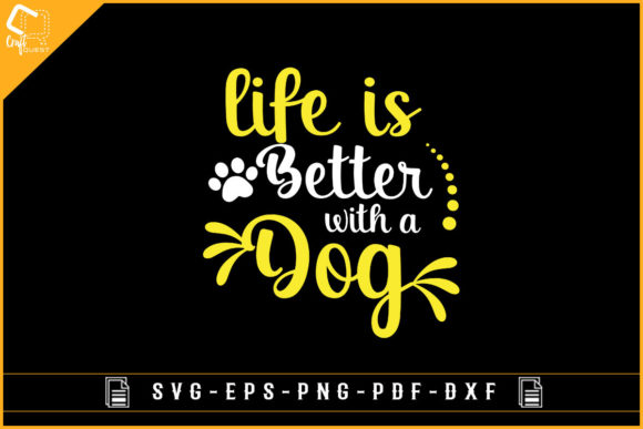 Life is Better with Dog T-Shirt Design Review
