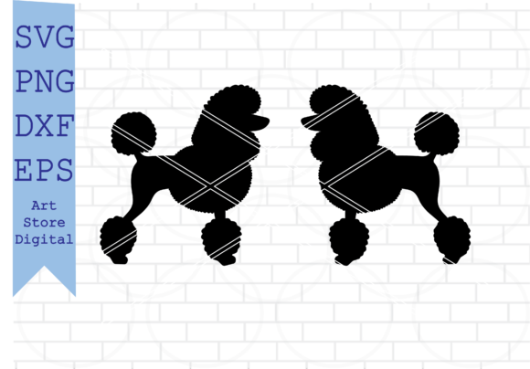 Poodle SVG, Poodle Dog Silhouette