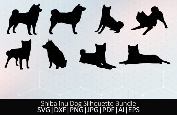 Shiba Inu Dog Silhouette
